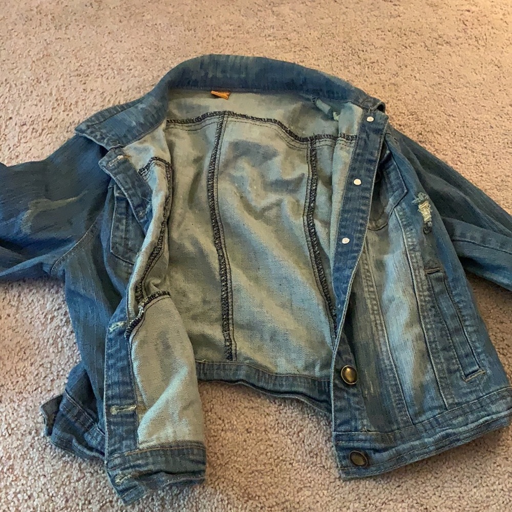 Distressed Denim Jacket - Picture 13 of 16